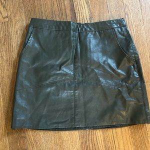 Faux leather skirt from Francesca’s!